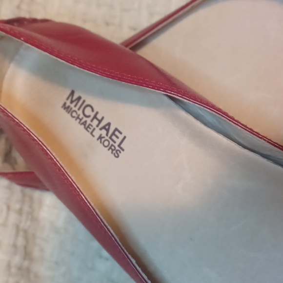 Michael Kors Women's Red Ballet Flats - Picture 3 of 8